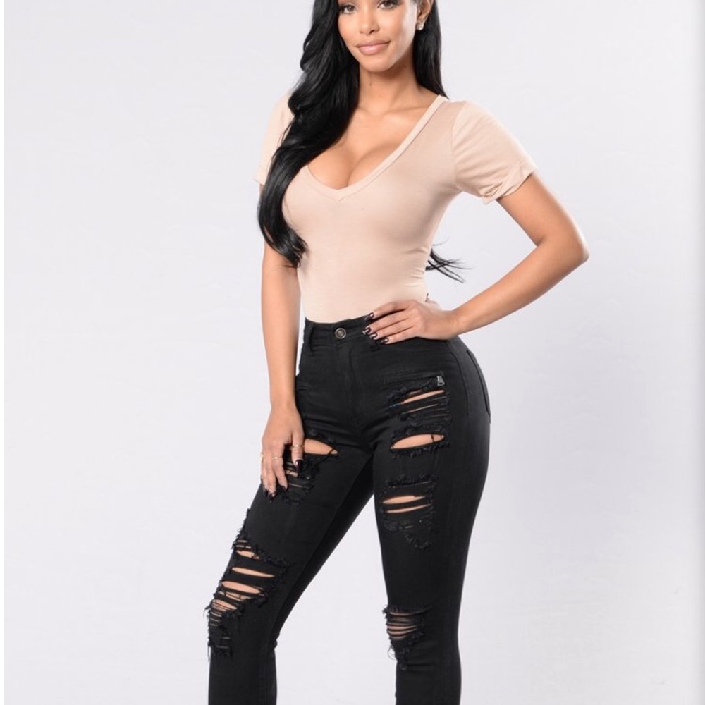 Fashio Nova Black Jeanie Jean